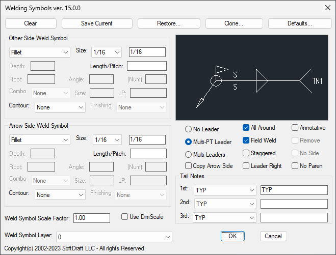 Weld2K Dialog